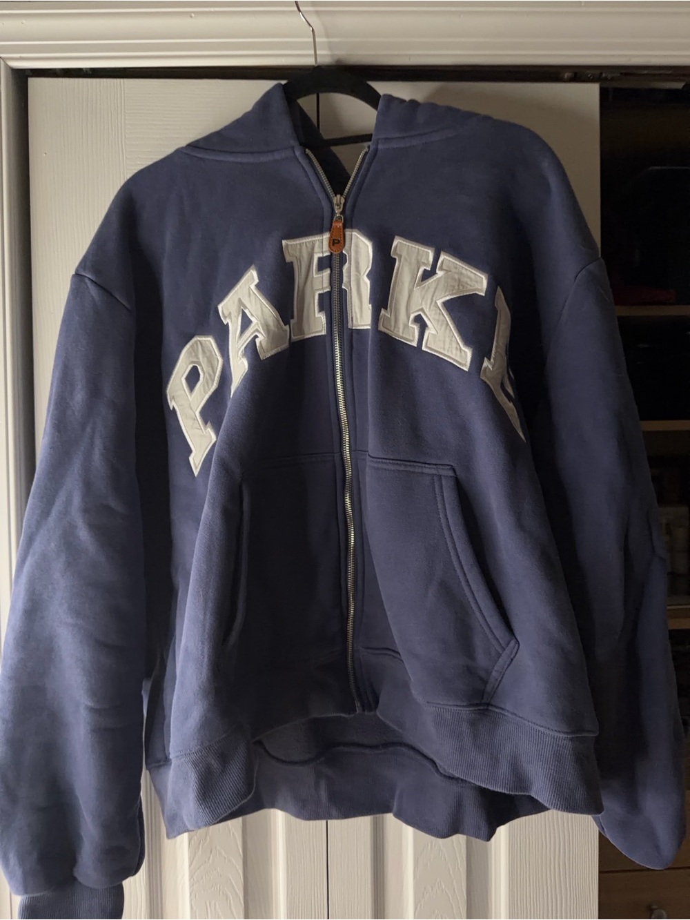 PARKE Navy Zip-Up Hoodie Jacket and matching sweat pants